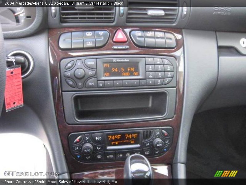 Brilliant Silver Metallic / Black 2004 Mercedes-Benz C 320 Sedan