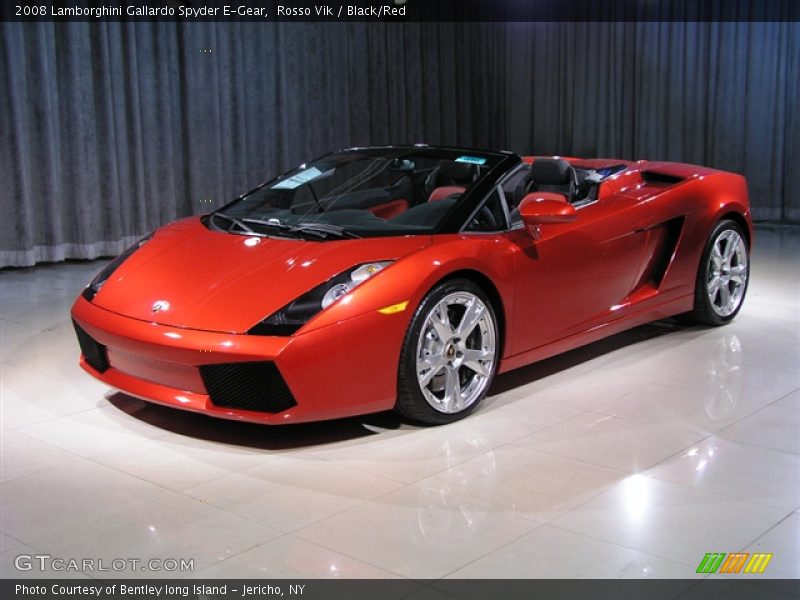 Rosso Vik / Black/Red 2008 Lamborghini Gallardo Spyder E-Gear