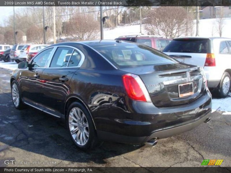 Tuxedo Black Metallic / Charcoal Black 2009 Lincoln MKS AWD Sedan