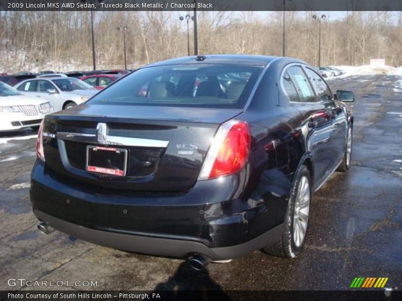 Tuxedo Black Metallic / Charcoal Black 2009 Lincoln MKS AWD Sedan
