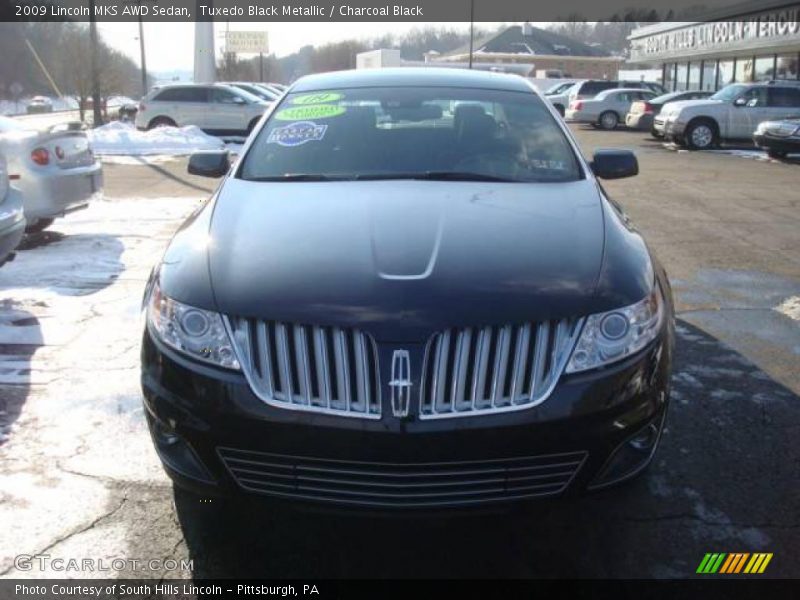 Tuxedo Black Metallic / Charcoal Black 2009 Lincoln MKS AWD Sedan