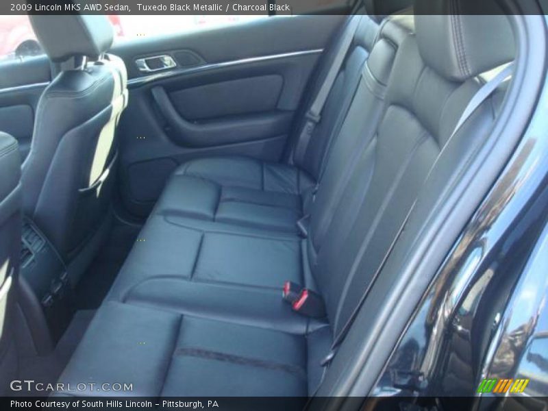 Tuxedo Black Metallic / Charcoal Black 2009 Lincoln MKS AWD Sedan