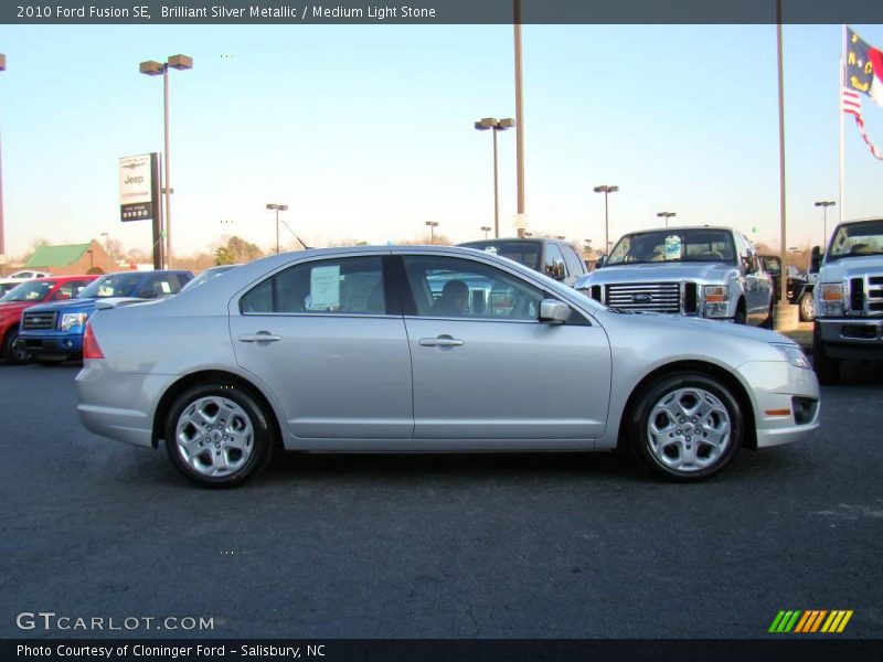 Brilliant Silver Metallic / Medium Light Stone 2010 Ford Fusion SE