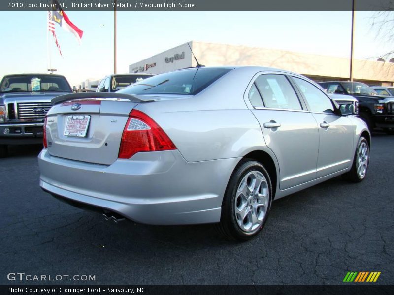 Brilliant Silver Metallic / Medium Light Stone 2010 Ford Fusion SE