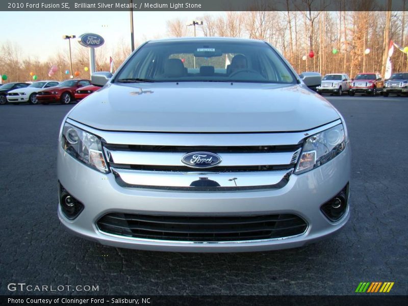 Brilliant Silver Metallic / Medium Light Stone 2010 Ford Fusion SE