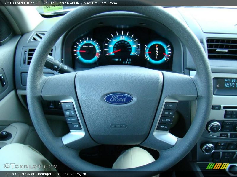 Brilliant Silver Metallic / Medium Light Stone 2010 Ford Fusion SE