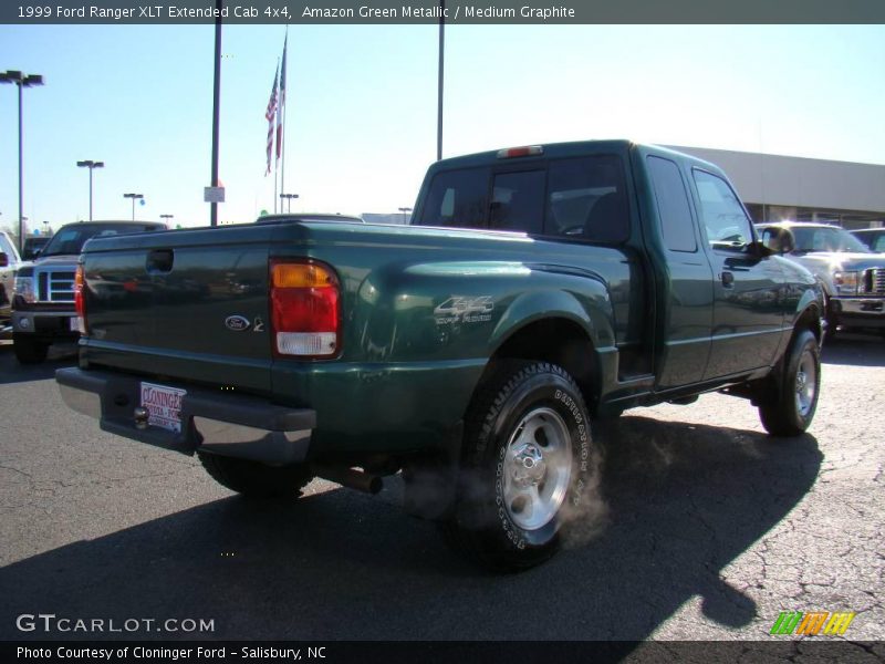 Amazon Green Metallic / Medium Graphite 1999 Ford Ranger XLT Extended Cab 4x4