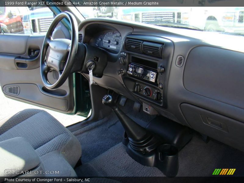 Amazon Green Metallic / Medium Graphite 1999 Ford Ranger XLT Extended Cab 4x4