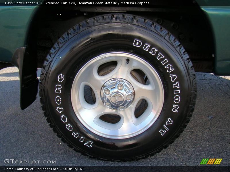 Amazon Green Metallic / Medium Graphite 1999 Ford Ranger XLT Extended Cab 4x4