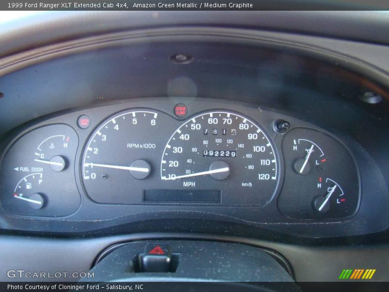 Amazon Green Metallic / Medium Graphite 1999 Ford Ranger XLT Extended Cab 4x4