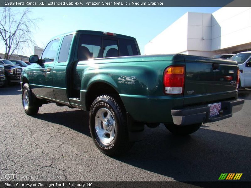 Amazon Green Metallic / Medium Graphite 1999 Ford Ranger XLT Extended Cab 4x4