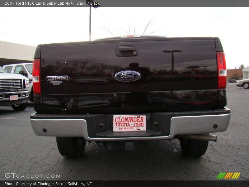 Black / Black 2007 Ford F150 Lariat SuperCab 4x4