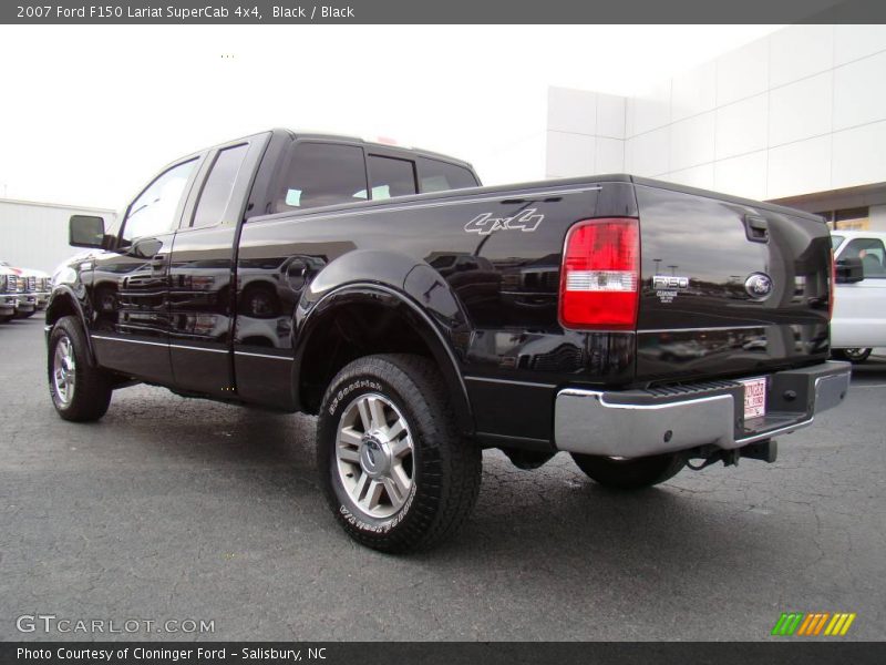 Black / Black 2007 Ford F150 Lariat SuperCab 4x4