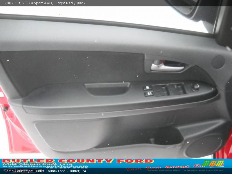 Bright Red / Black 2007 Suzuki SX4 Sport AWD