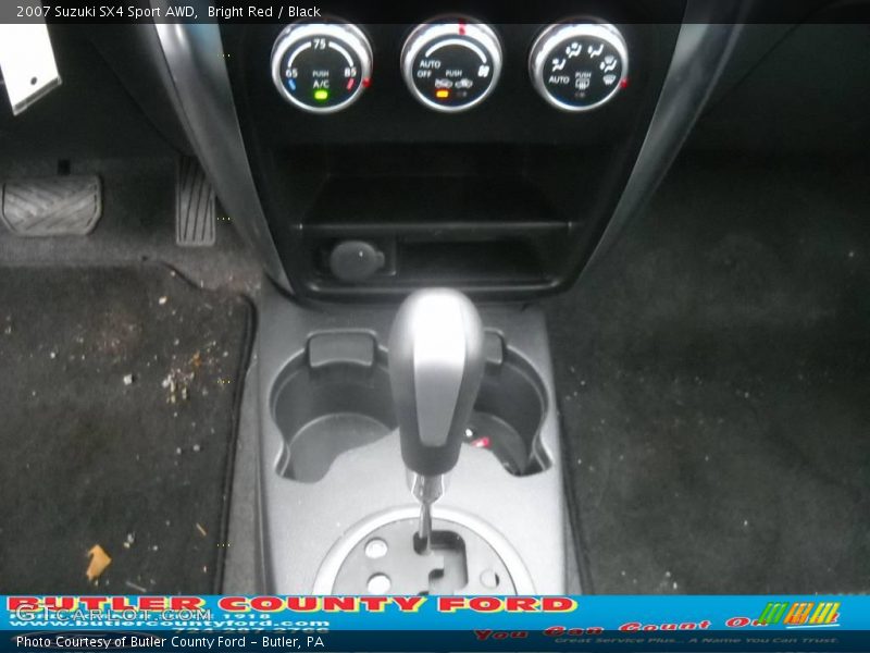 Bright Red / Black 2007 Suzuki SX4 Sport AWD