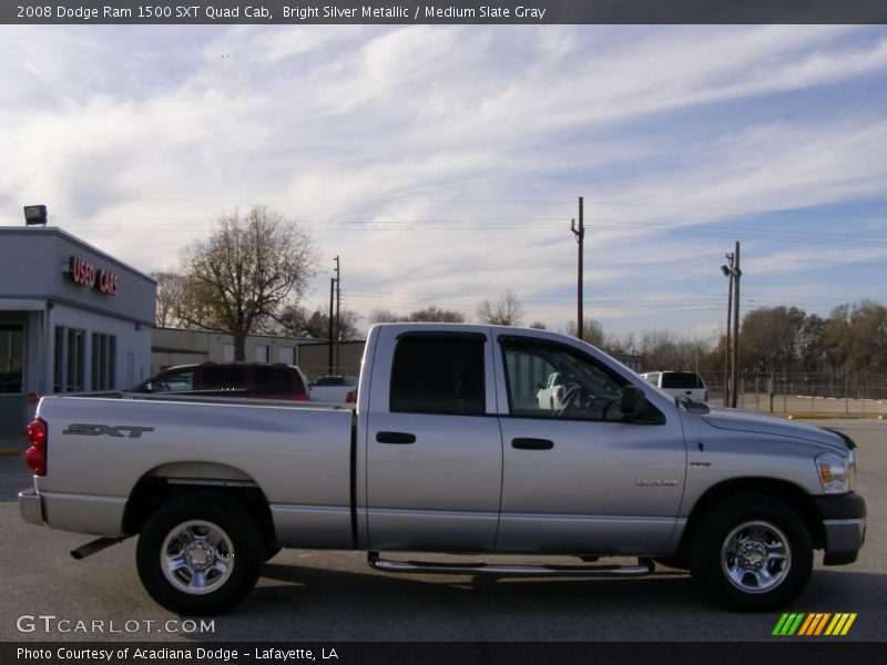 Bright Silver Metallic / Medium Slate Gray 2008 Dodge Ram 1500 SXT Quad Cab