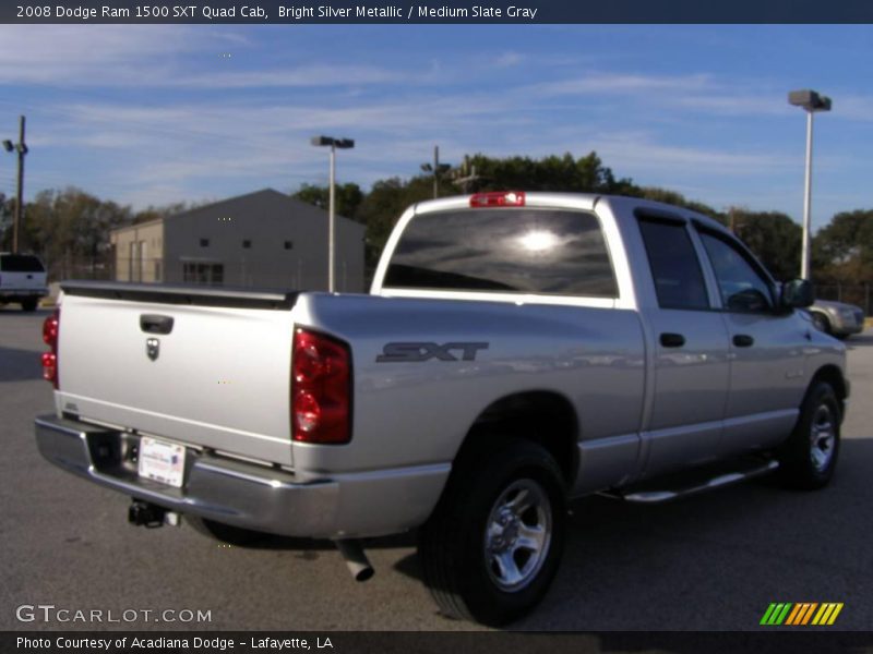 Bright Silver Metallic / Medium Slate Gray 2008 Dodge Ram 1500 SXT Quad Cab