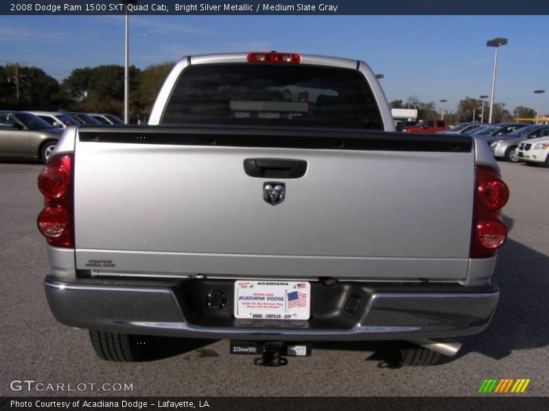 Bright Silver Metallic / Medium Slate Gray 2008 Dodge Ram 1500 SXT Quad Cab