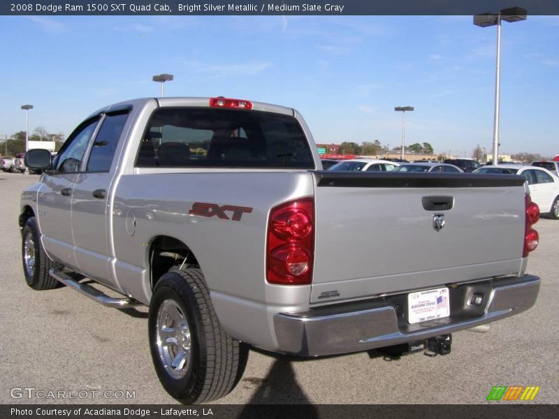 Bright Silver Metallic / Medium Slate Gray 2008 Dodge Ram 1500 SXT Quad Cab