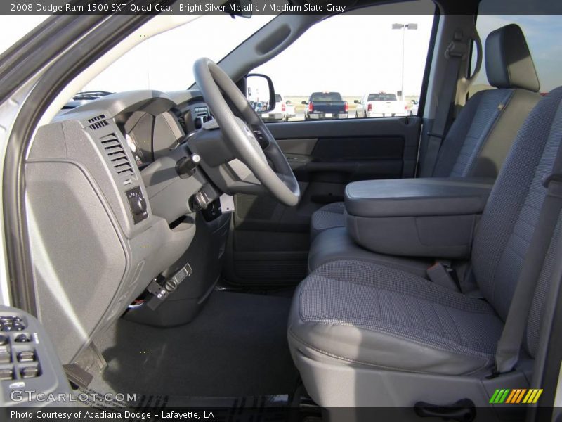 Bright Silver Metallic / Medium Slate Gray 2008 Dodge Ram 1500 SXT Quad Cab