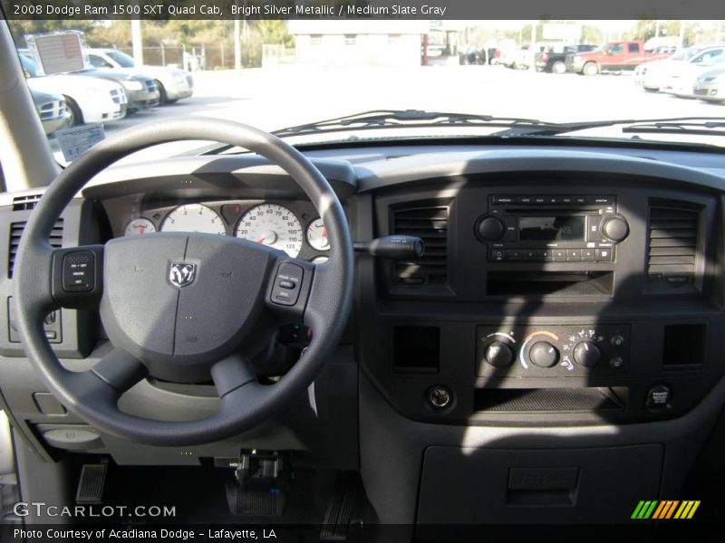 Bright Silver Metallic / Medium Slate Gray 2008 Dodge Ram 1500 SXT Quad Cab