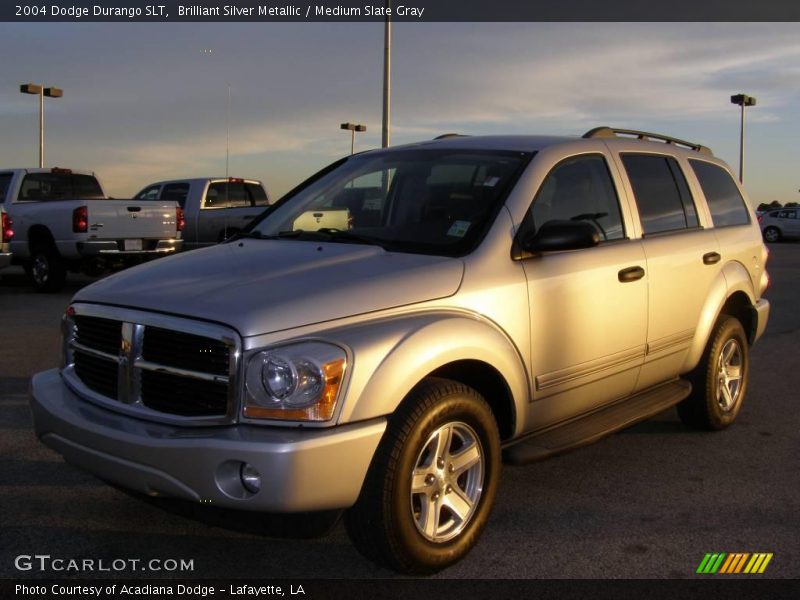 Brilliant Silver Metallic / Medium Slate Gray 2004 Dodge Durango SLT