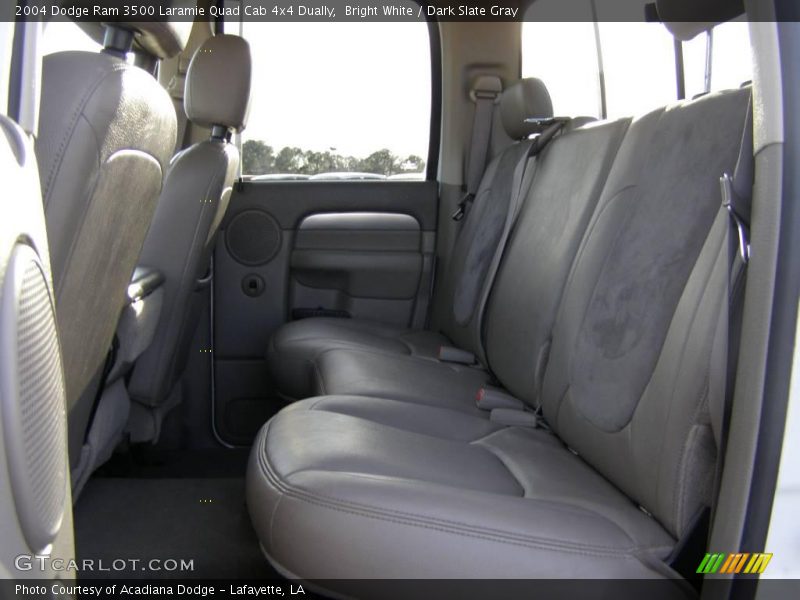 Bright White / Dark Slate Gray 2004 Dodge Ram 3500 Laramie Quad Cab 4x4 Dually
