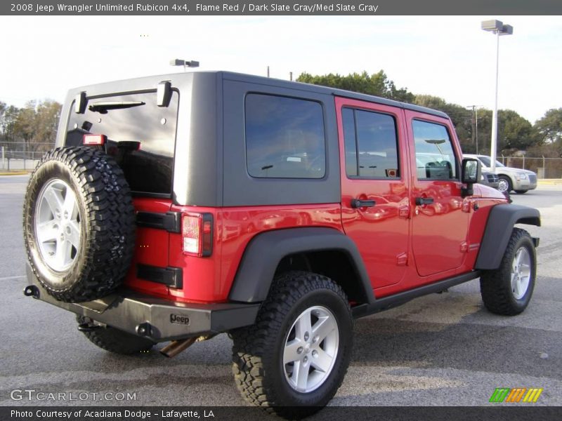 Flame Red / Dark Slate Gray/Med Slate Gray 2008 Jeep Wrangler Unlimited Rubicon 4x4