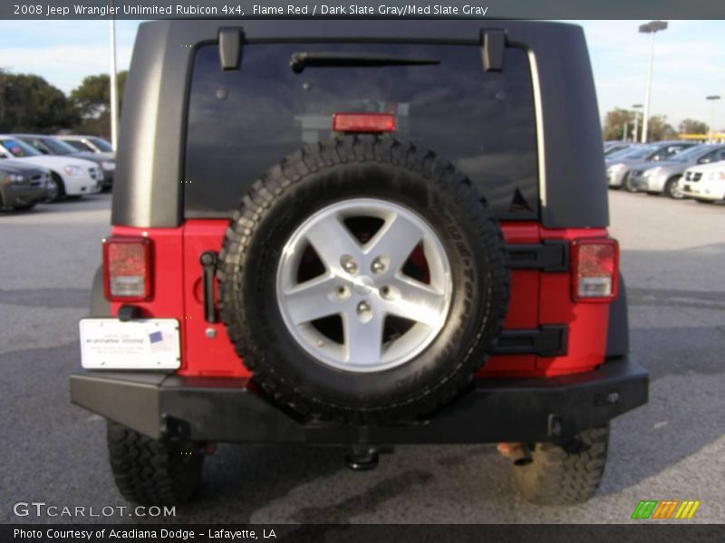 Flame Red / Dark Slate Gray/Med Slate Gray 2008 Jeep Wrangler Unlimited Rubicon 4x4