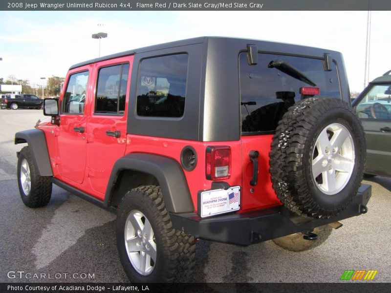 Flame Red / Dark Slate Gray/Med Slate Gray 2008 Jeep Wrangler Unlimited Rubicon 4x4