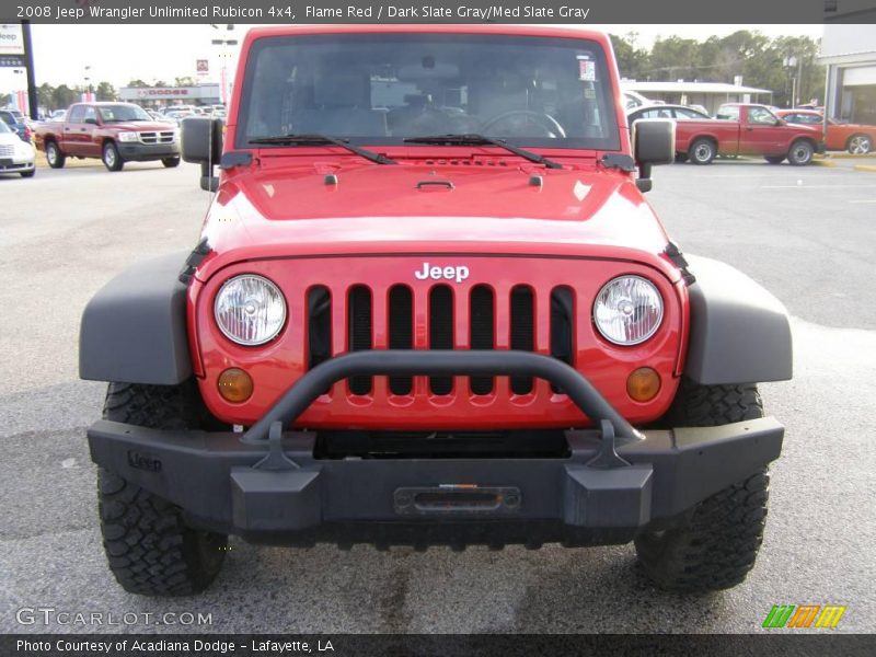 Flame Red / Dark Slate Gray/Med Slate Gray 2008 Jeep Wrangler Unlimited Rubicon 4x4