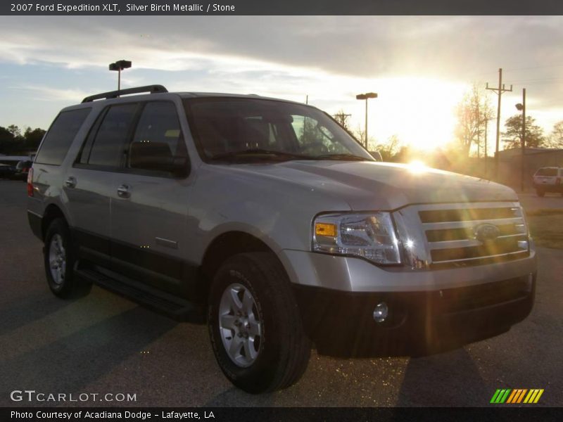 Silver Birch Metallic / Stone 2007 Ford Expedition XLT