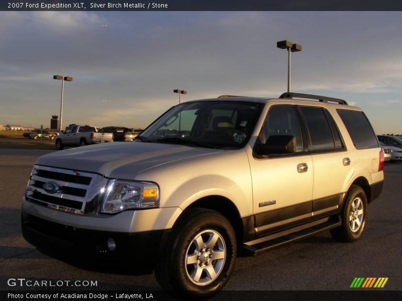 Silver Birch Metallic / Stone 2007 Ford Expedition XLT