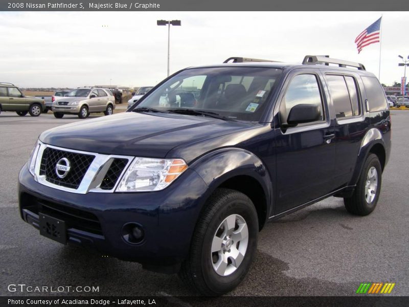 Majestic Blue / Graphite 2008 Nissan Pathfinder S
