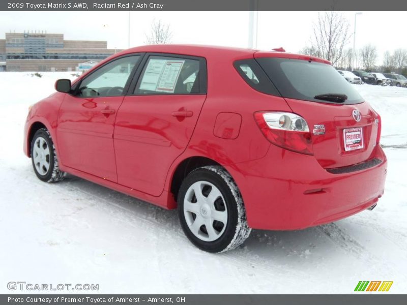 Radiant Red / Ash Gray 2009 Toyota Matrix S AWD