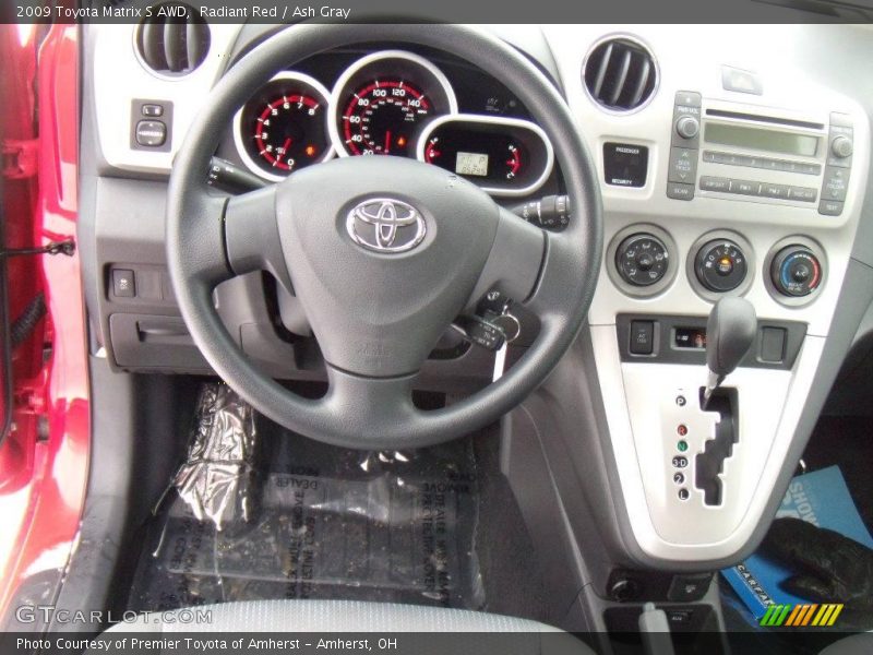 Radiant Red / Ash Gray 2009 Toyota Matrix S AWD