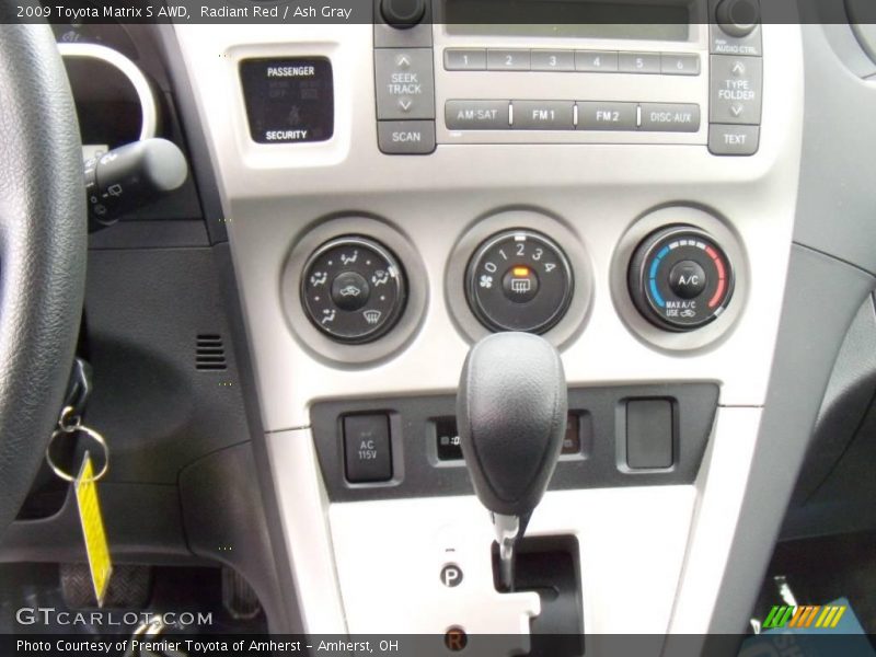 Radiant Red / Ash Gray 2009 Toyota Matrix S AWD