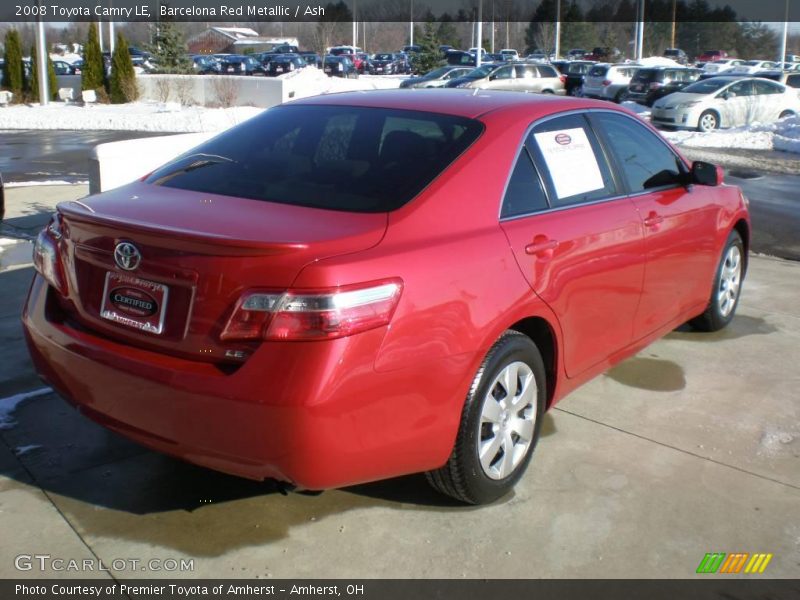 Barcelona Red Metallic / Ash 2008 Toyota Camry LE