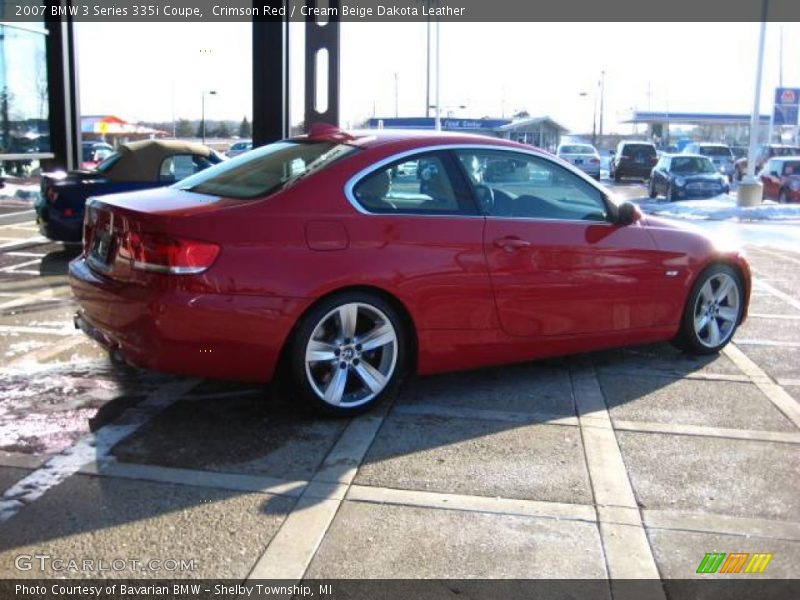 Crimson Red / Cream Beige Dakota Leather 2007 BMW 3 Series 335i Coupe