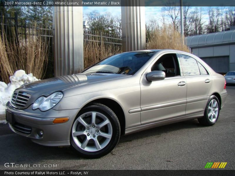 Pewter Metallic / Black 2007 Mercedes-Benz C 280 4Matic Luxury