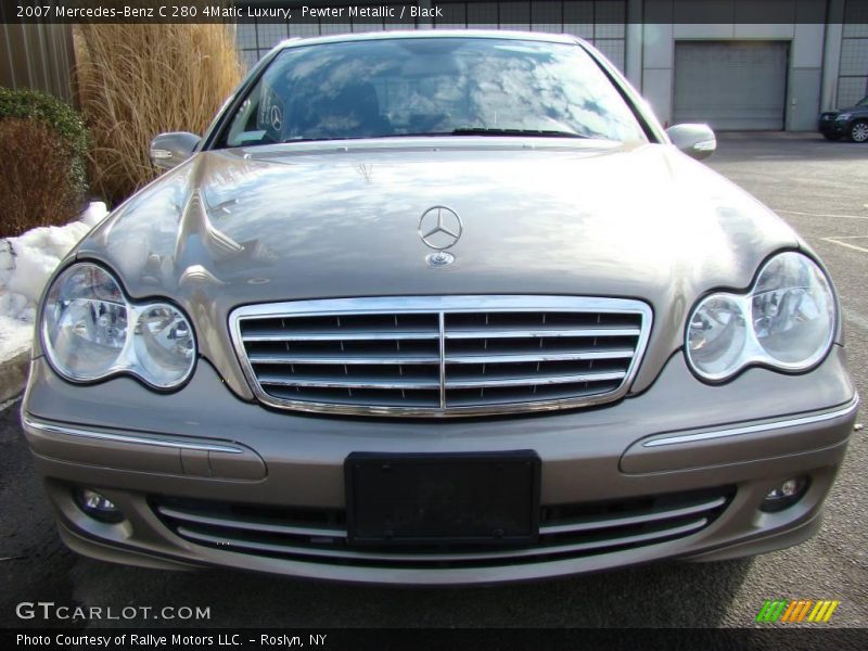 Pewter Metallic / Black 2007 Mercedes-Benz C 280 4Matic Luxury