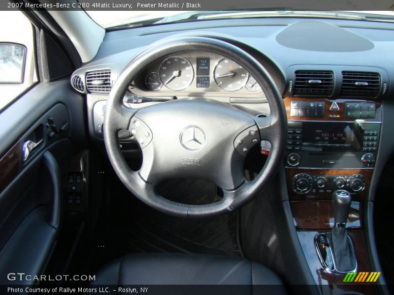 Pewter Metallic / Black 2007 Mercedes-Benz C 280 4Matic Luxury