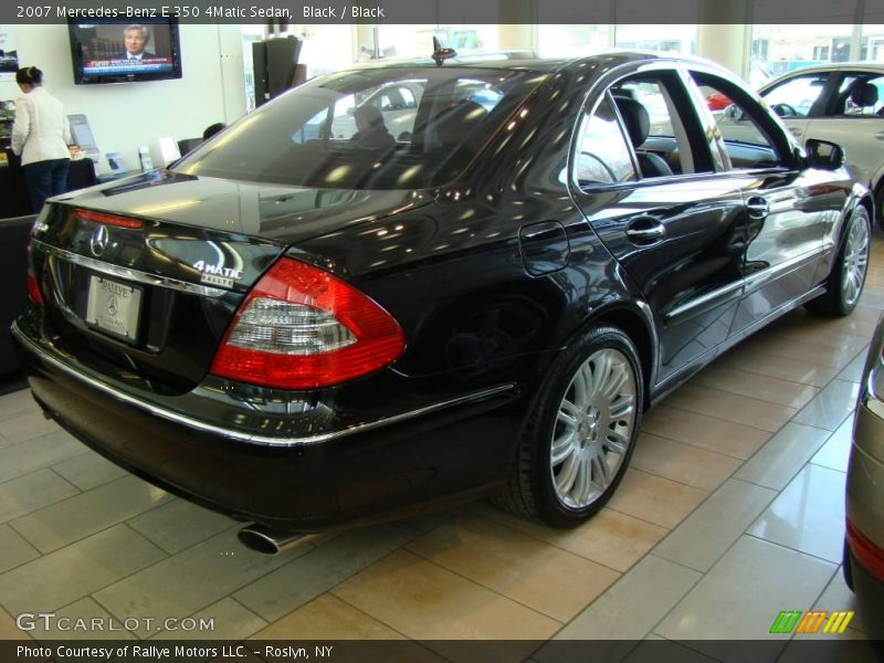 Black / Black 2007 Mercedes-Benz E 350 4Matic Sedan