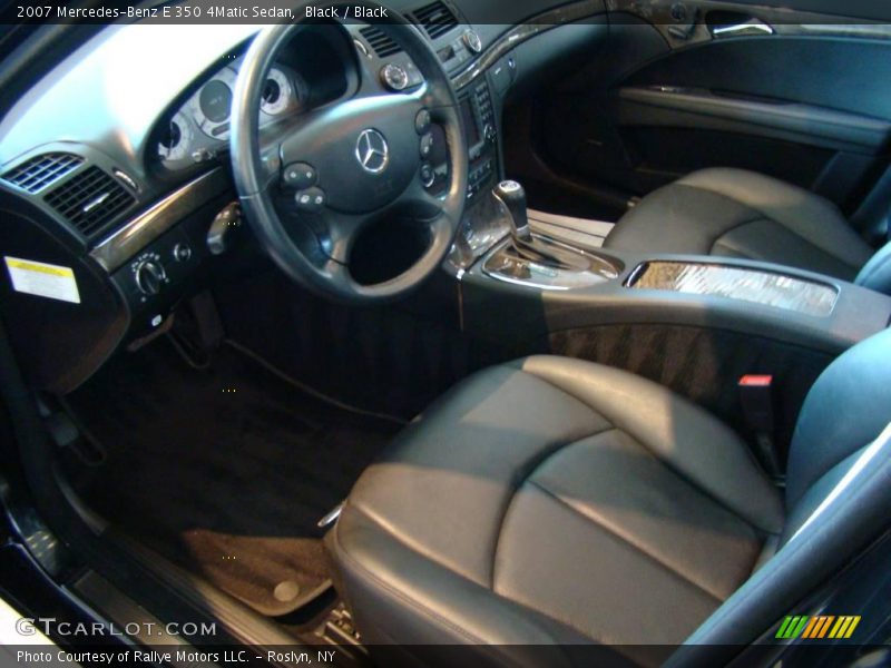 Black / Black 2007 Mercedes-Benz E 350 4Matic Sedan