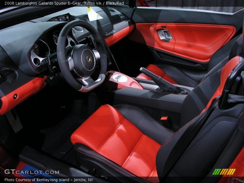 Rosso Vik / Black/Red 2008 Lamborghini Gallardo Spyder E-Gear