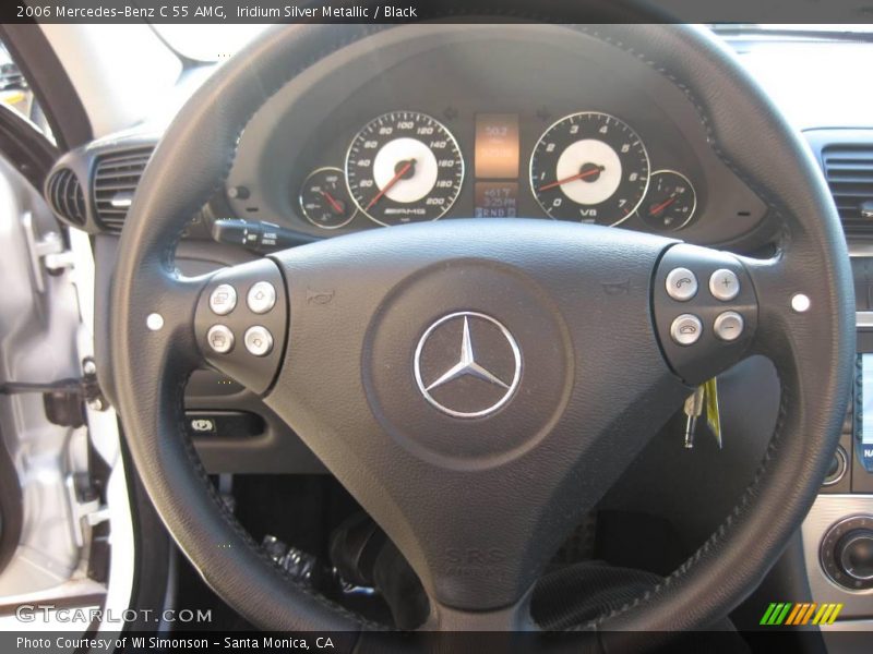 Iridium Silver Metallic / Black 2006 Mercedes-Benz C 55 AMG