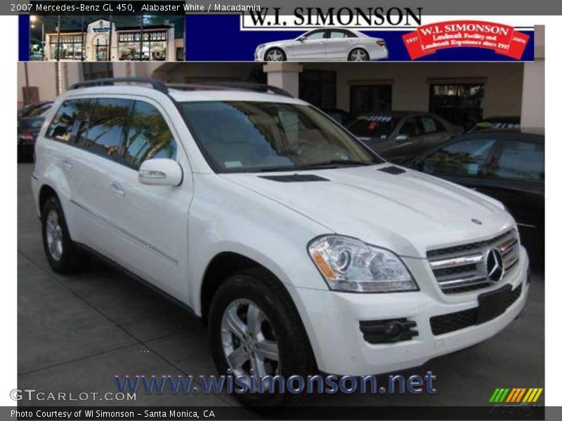 Alabaster White / Macadamia 2007 Mercedes-Benz GL 450