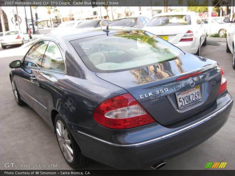 Cadet Blue Metallic / Stone 2007 Mercedes-Benz CLK 350 Coupe