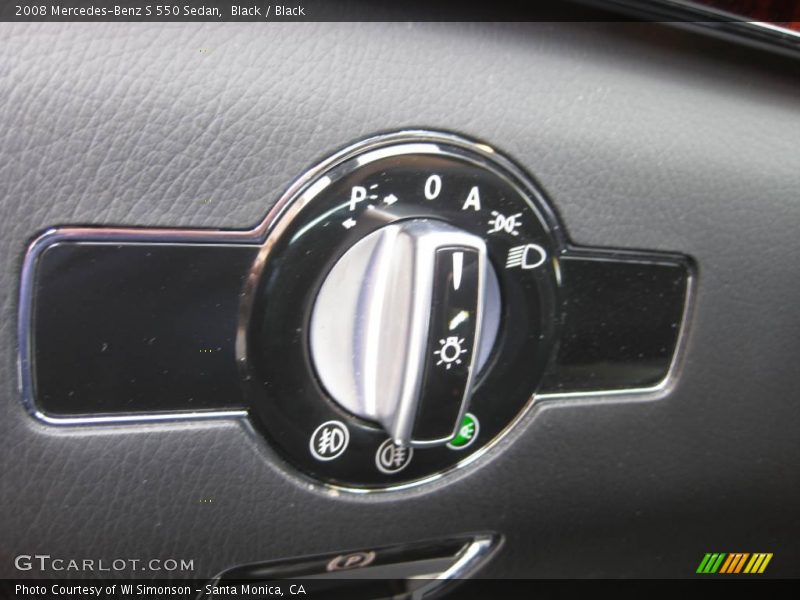 Black / Black 2008 Mercedes-Benz S 550 Sedan