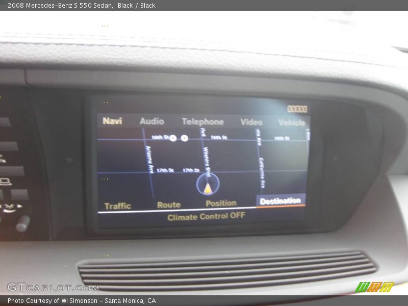 Black / Black 2008 Mercedes-Benz S 550 Sedan